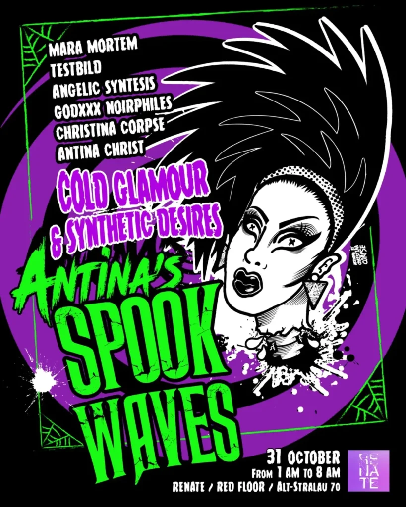 Flyer: Antina’s Spook Waves im Wilde Renate
