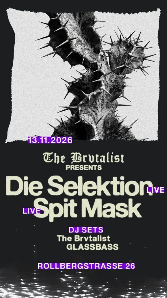 Flyer: Die Selektion & Spit Mask im Vollgutlager